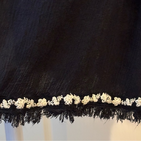 Free People Diamond Embroidery Top Bell Sleeves Medium - Picture 10 of 16